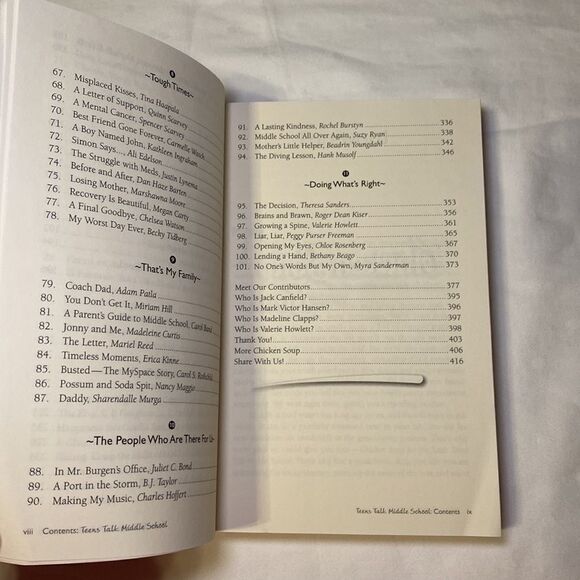 Chicken Soup for the Soul Teen Talk Middle School Book EUC - Picture 6 of 6